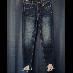 AE Next Level Stretch High Rise Jegging Crop Denim